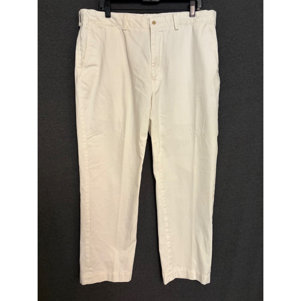 Polo Ralph Lauren Chino Pants 38X30 White Preppy, Casual, Classic, Cotton, Mens